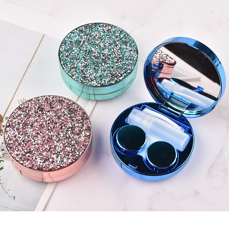 Contact Lens Storage Case - Sparkling Star Design, Multiple Colors
