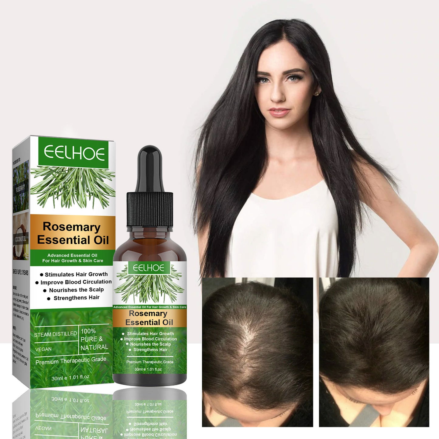 Rosemary Nourishing Hair Oil for Anti-Breakage & Strength