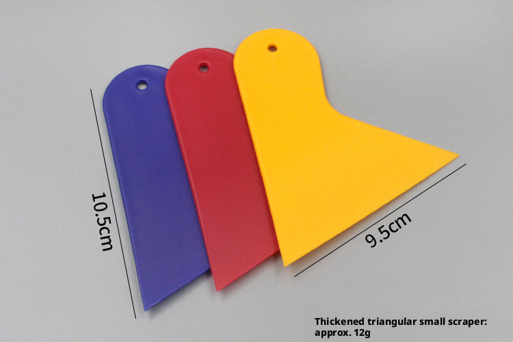 Large Yellow Triangle Scraper Model for Art & Craft Projects - 1 Pack