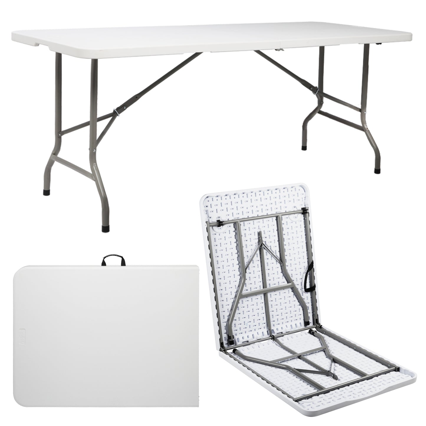 Portable Folding Rectangular Table - Outdoor & Indoor Use