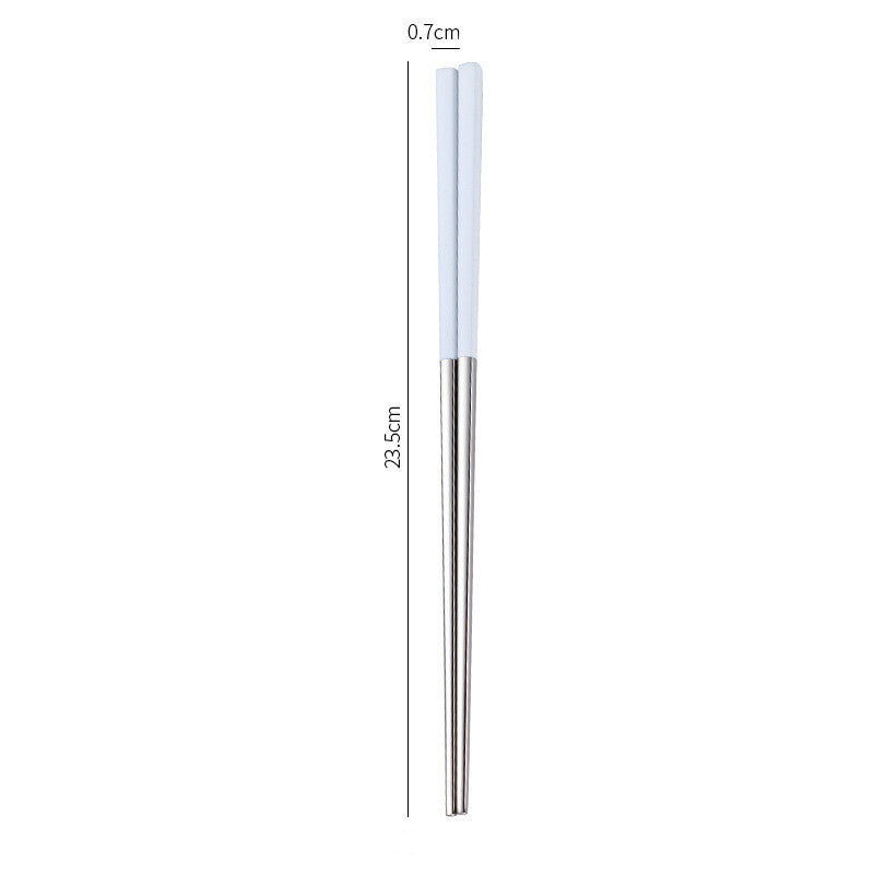 Stainless Steel Non-Slip Anti-Fungal Chopsticks for Home Use