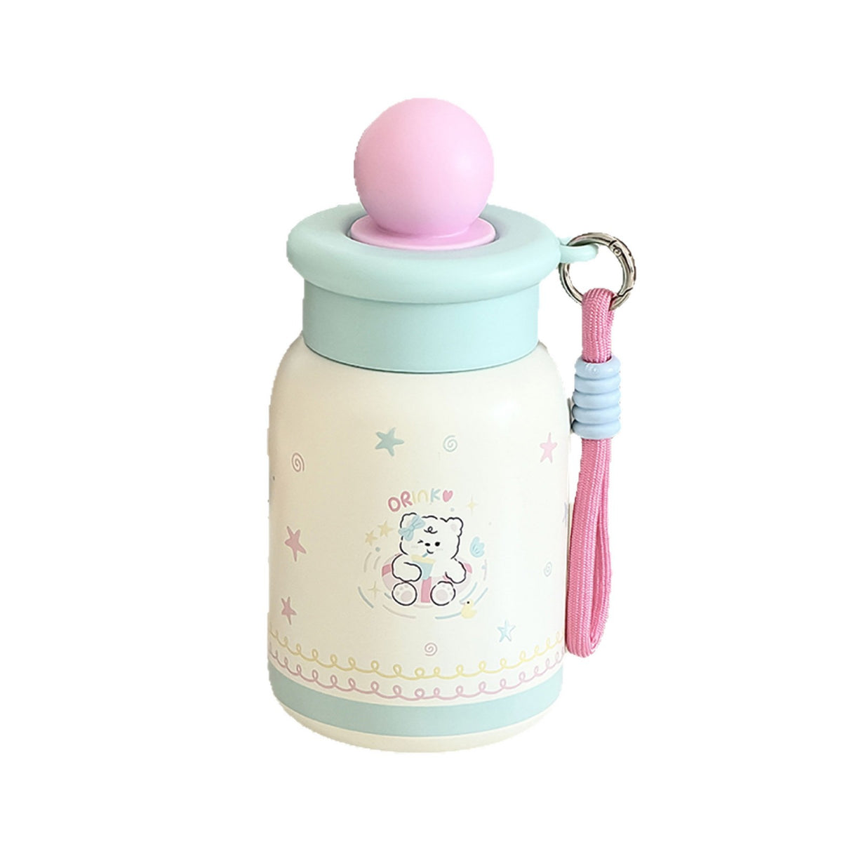 Children's Insulated Stainless Steel Drink Cup with Handle - 500ML, Color Variants