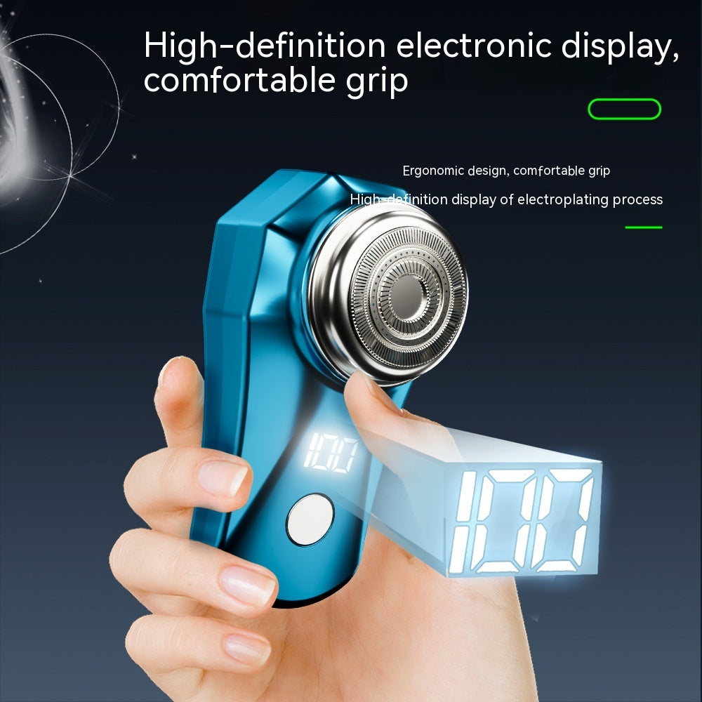 Rechargeable Electric Shaver with Floating Cutter Head