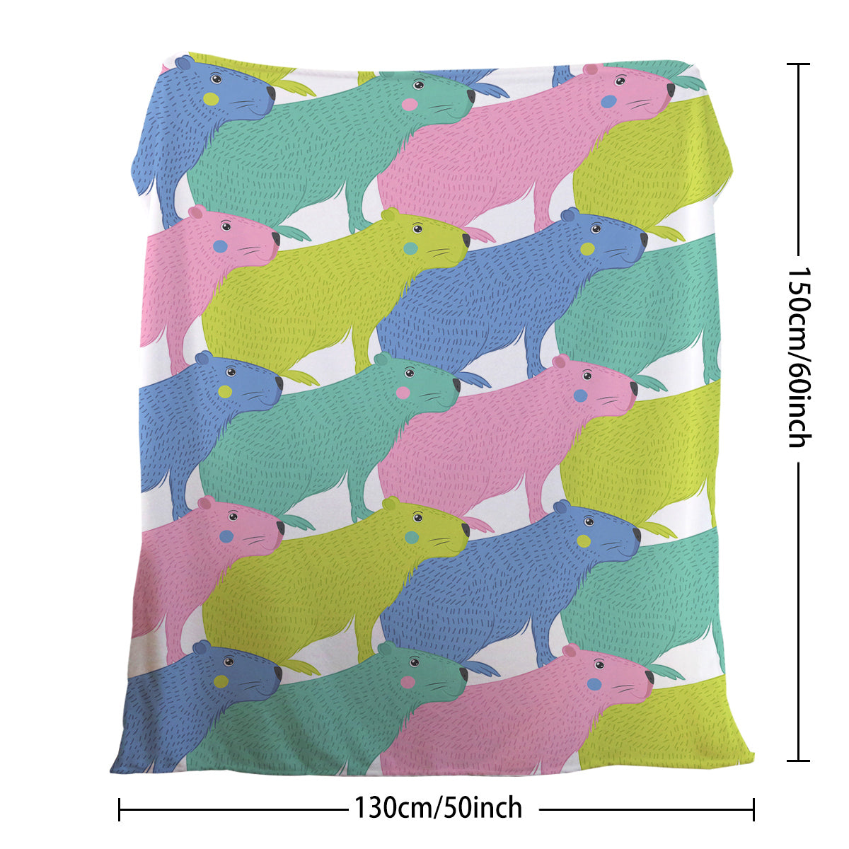 Cute Flannel Cartoon Dolphin Pet Blanket - Soft & Fluffy Outdoor & Home Use