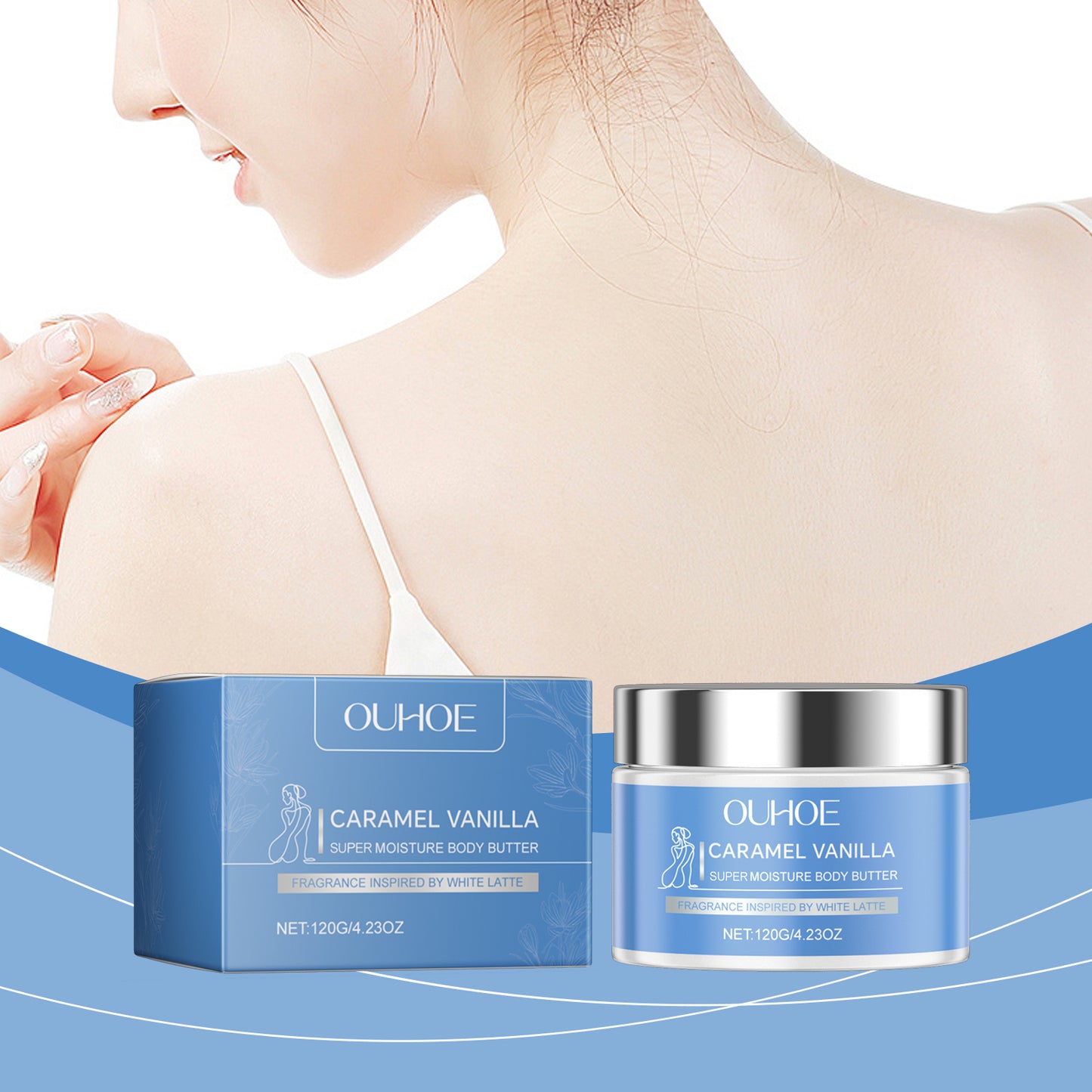 Caramel Vanilla Moisturizing Body Lotion - Nourishing Hydration for Dry Skin