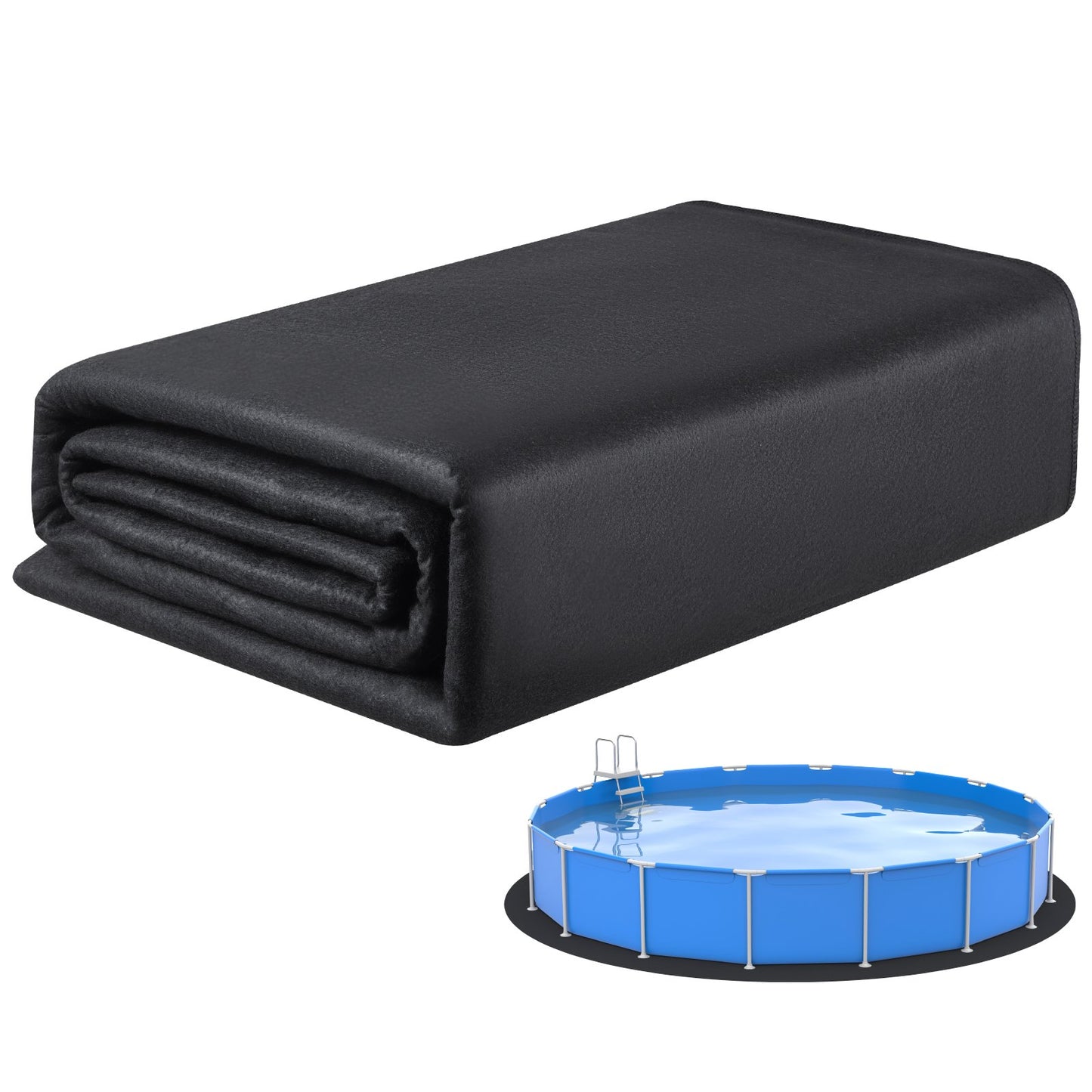 18ft Round Pool Liner Pad - Prevents Punctures for Above Ground Pools