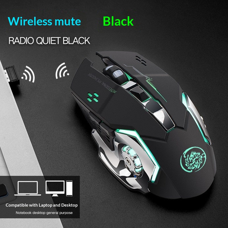 Wired & Wireless Gaming Mouse with Bluetooth Charging