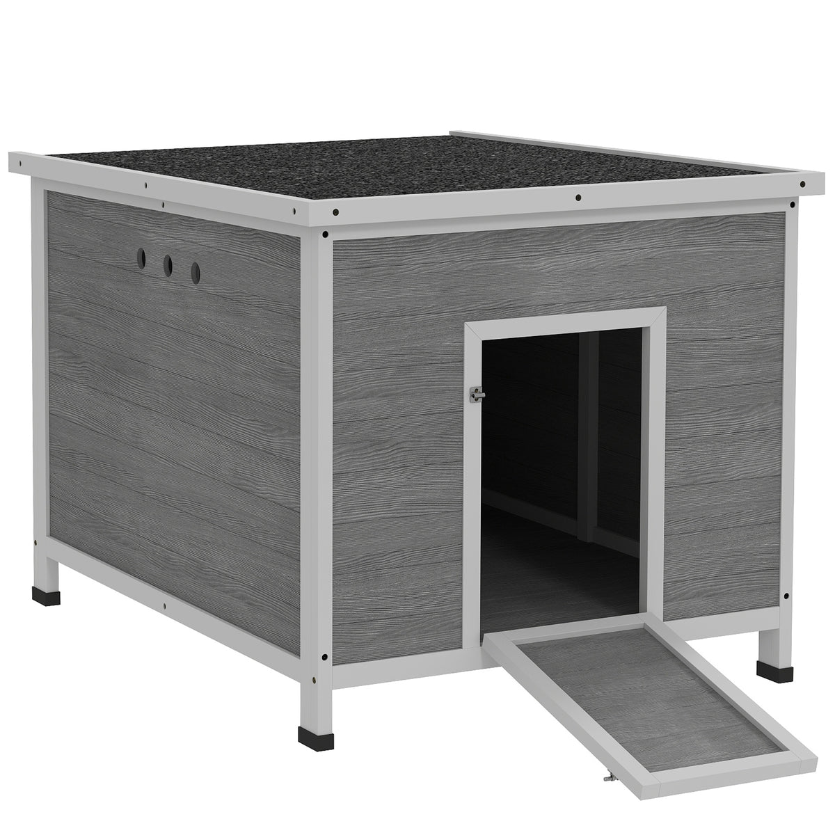 Wooden Duck Coop with Openable Roof and Removable Floor - 30x38 Inches