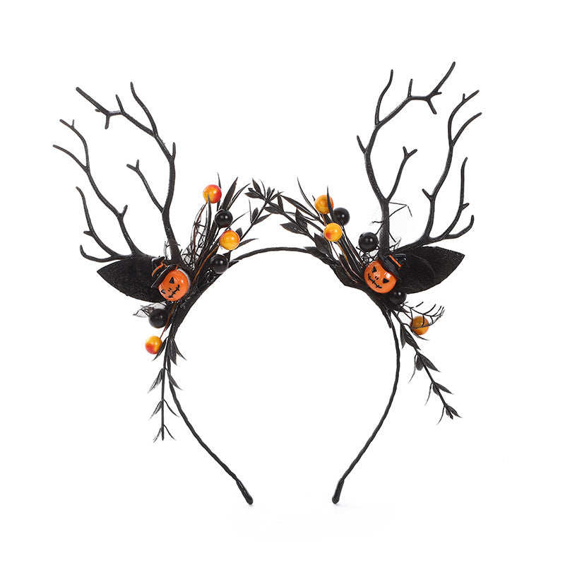 Pumpkin Head Hair Accessory Halloween Headband