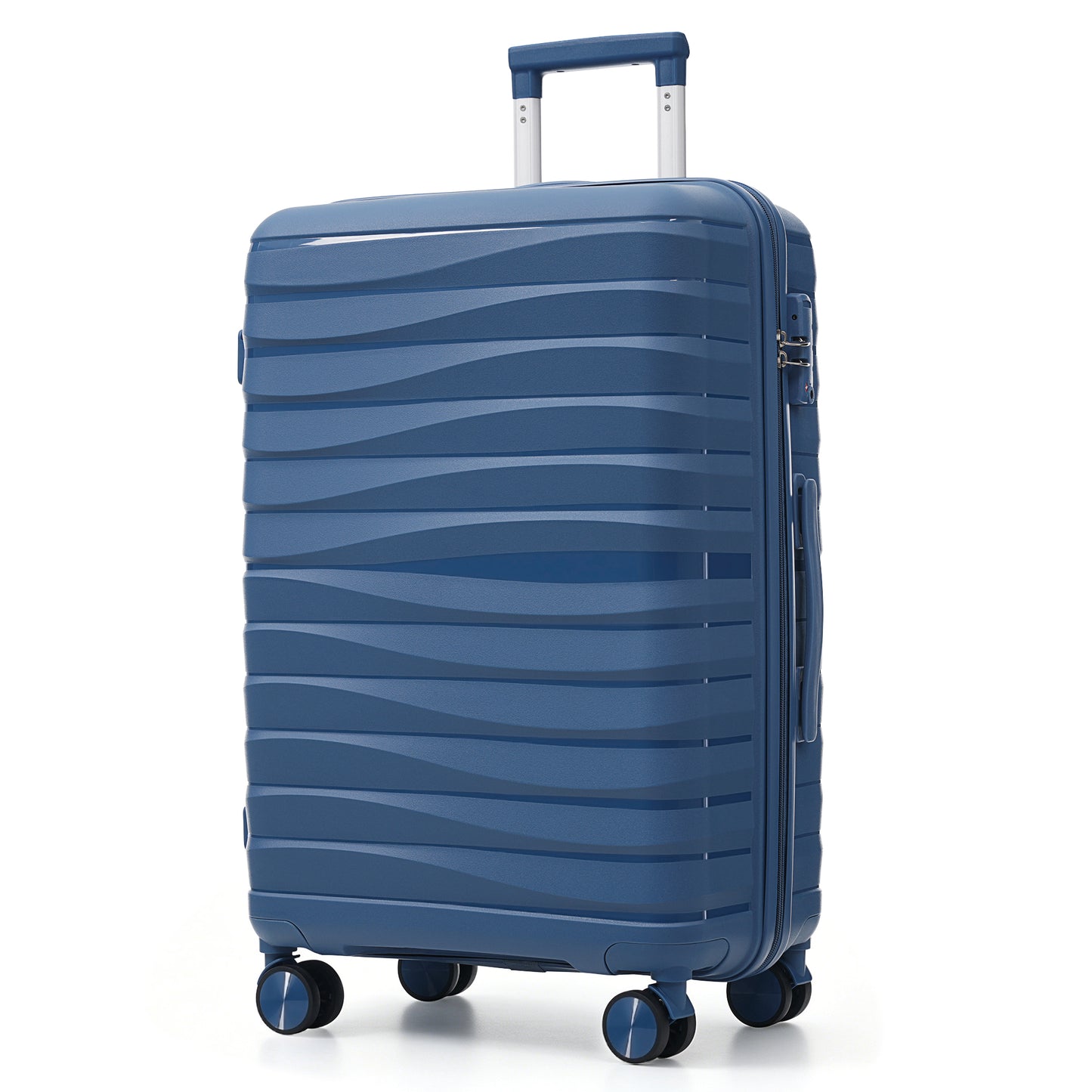 Premium 3-Piece Travel Luggage Set with TSA Locks - Blue