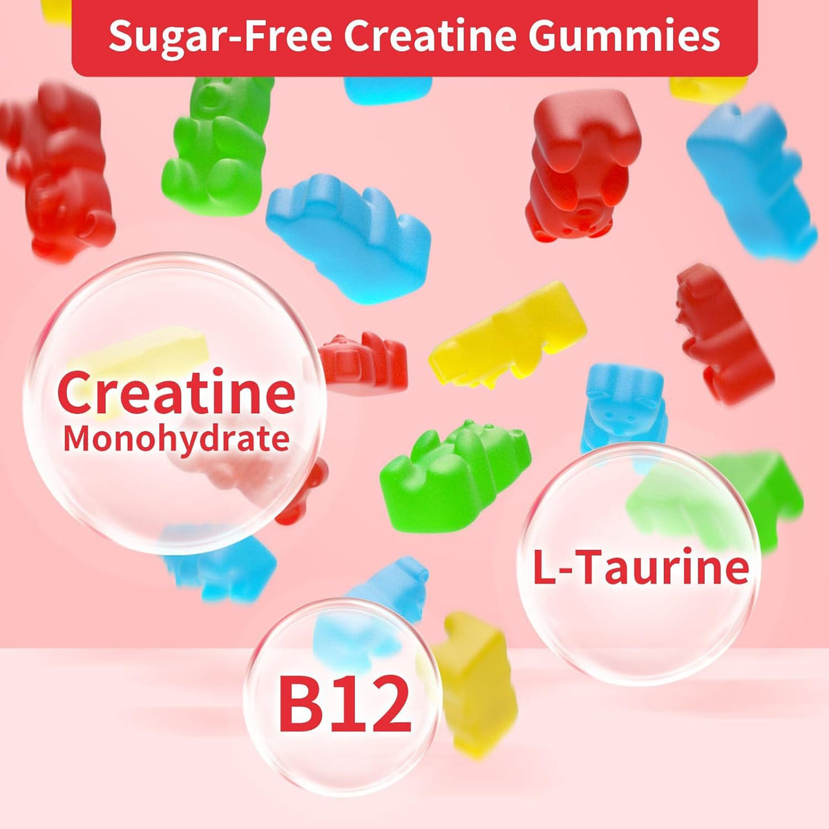 Creatine Monohydrate Gummies - 60 Tablets