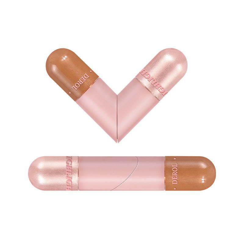 Double-Head Face Lift Cream - Foldable Tube, Two-Color Makeup Base