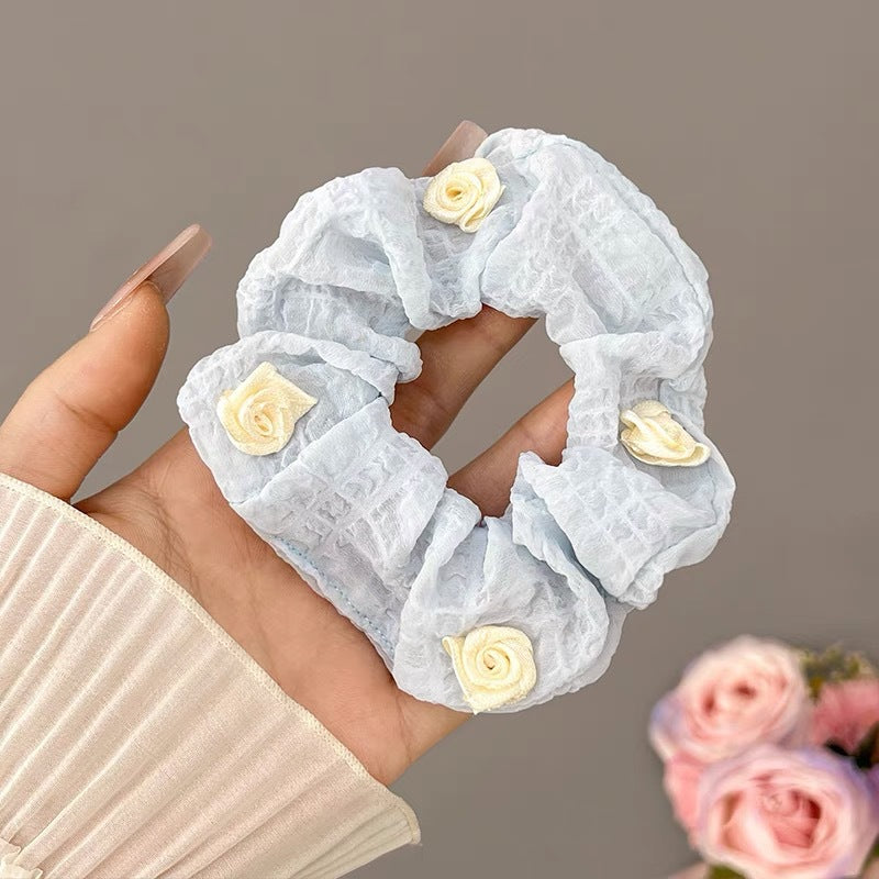 Summer Sweet Lace Scrunchie Hair Tie - Elegant Floral Hair Accessory
