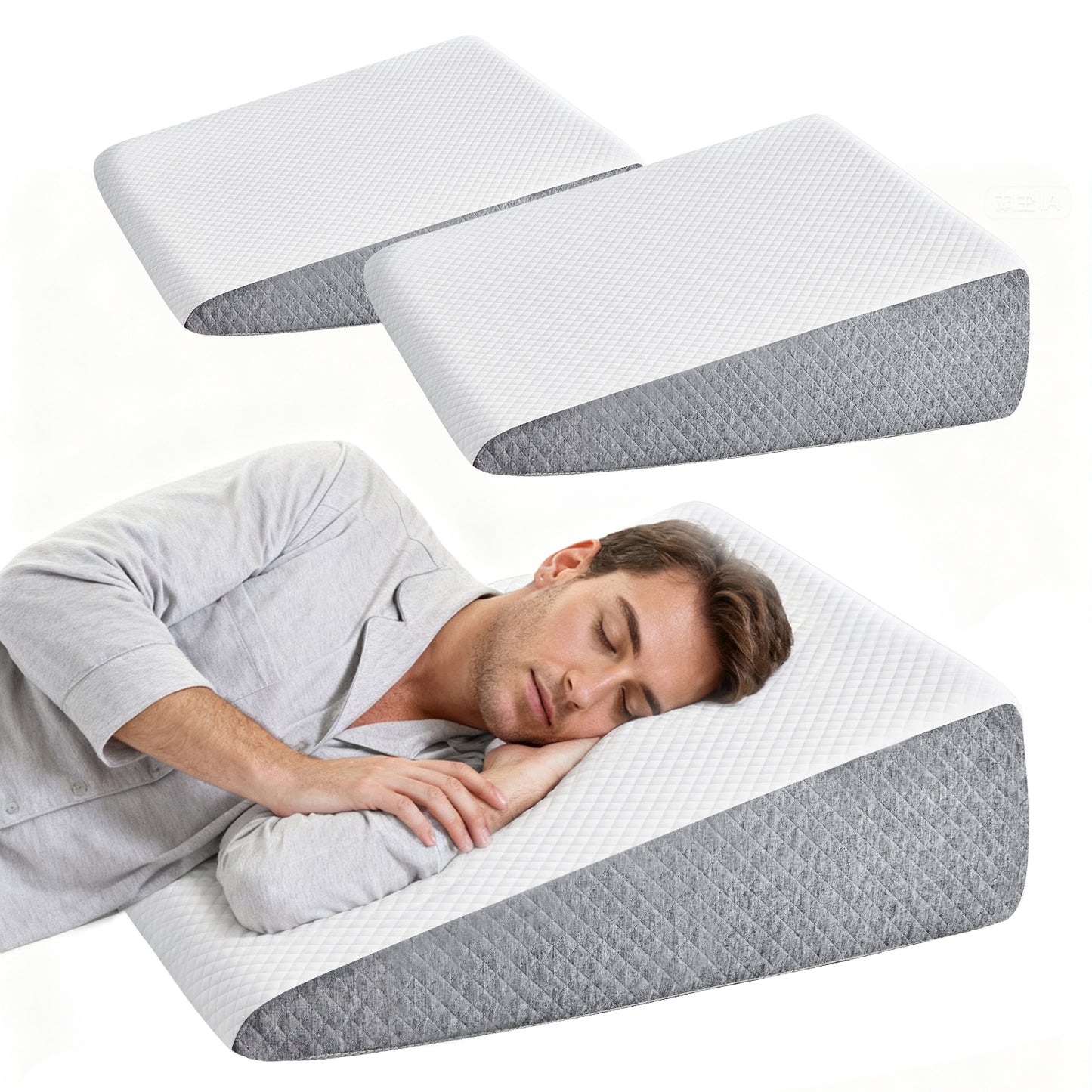 Memory Foam Wedge Pillow - Versatile Support for Comfort