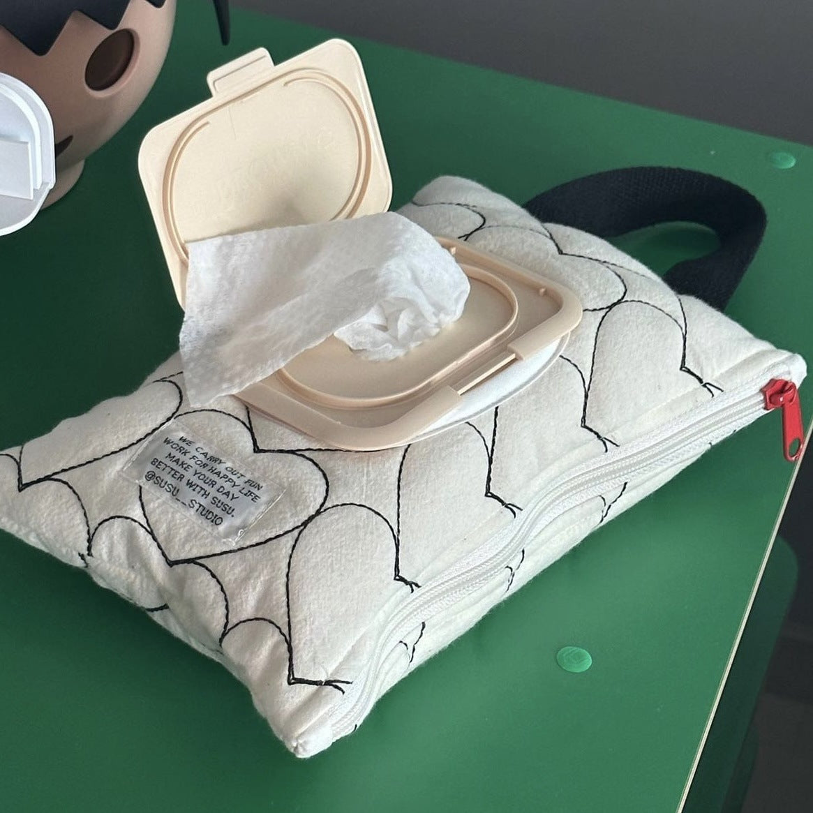 Portable Wet Tissue Box Holder with Removable Flip Cover - Multi-Color
