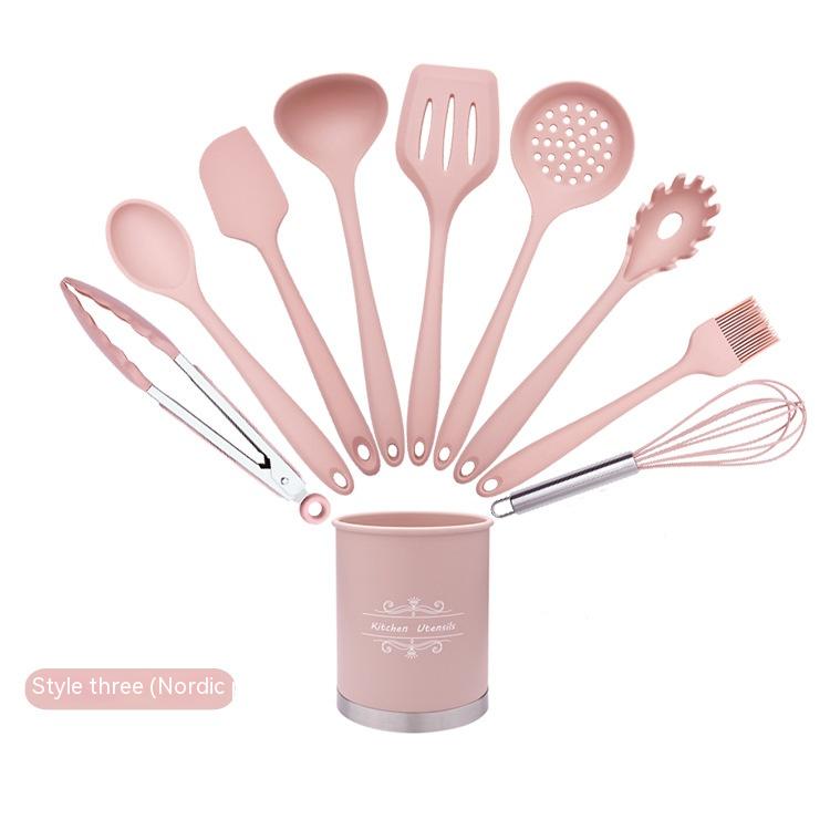 Non-Stick Silicone Cooking Utensil Set - Kitchen Tools & Utensils