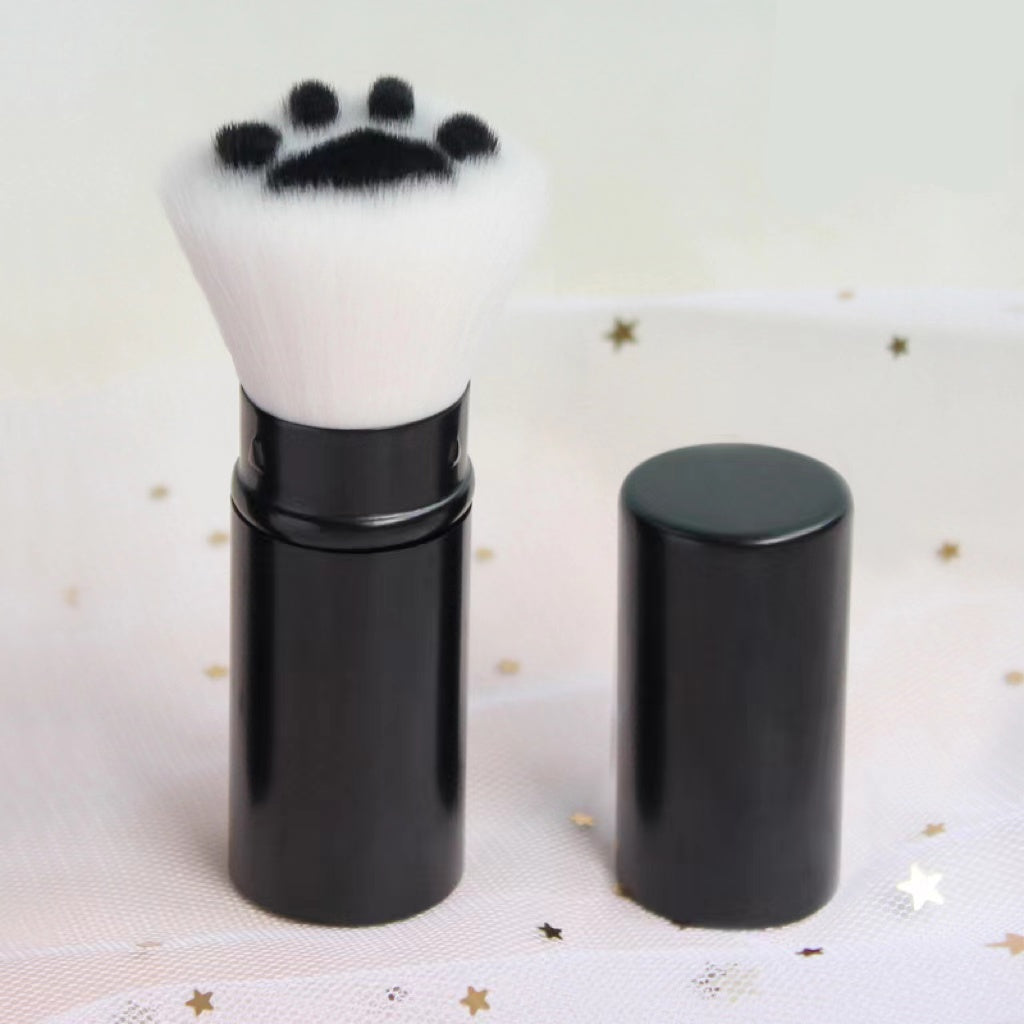 Multifunctional Makeup Brush with Cat Claw Design - Portable, Color Options
