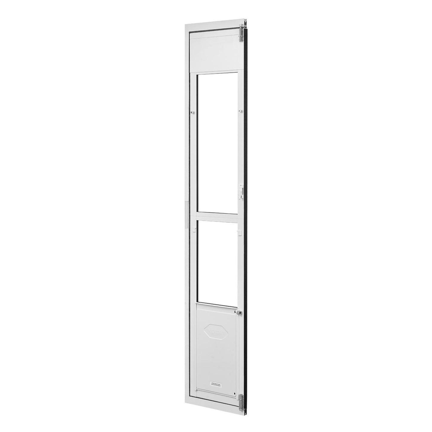 Adjustable Large Dog Door for Sliding Glass Doors - Aluminum Frame with Lock
