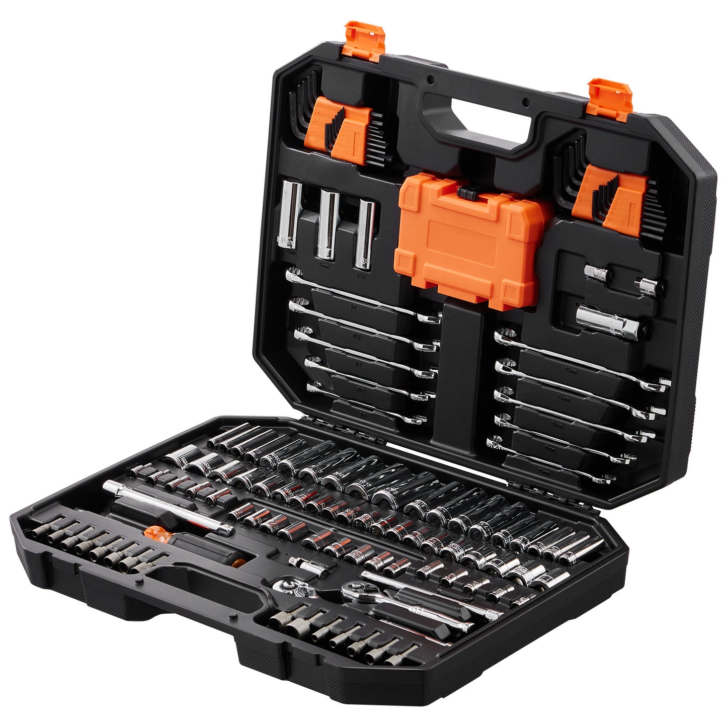 145-Piece Mechanic Tool Set with Sockets Wrenches and Storage Case