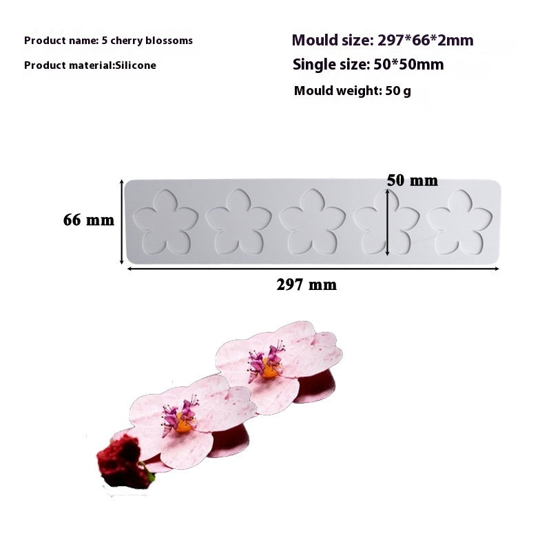 Christmas Tree Decoration Silicone Mold for Cake and Candy - Hollow Chip Swing Plate