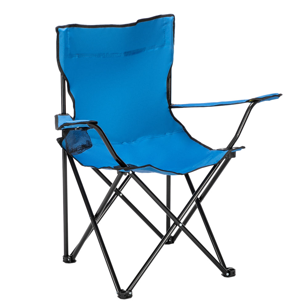 Blue Camping Chair - Foldable & Portable Outdoor Seat