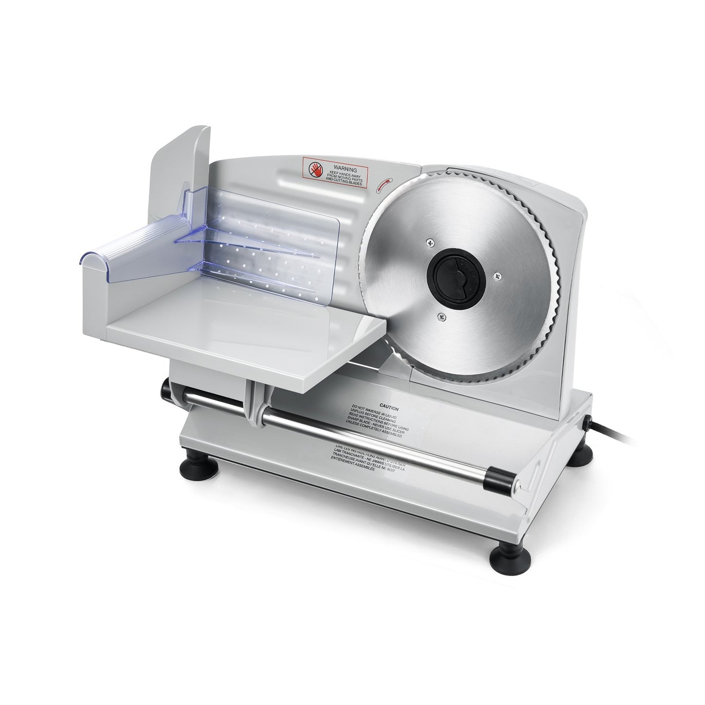 Electric Meat Slicer 6.7 Inch 150W Deli Food Slicing Machine with Adjustable Thickness