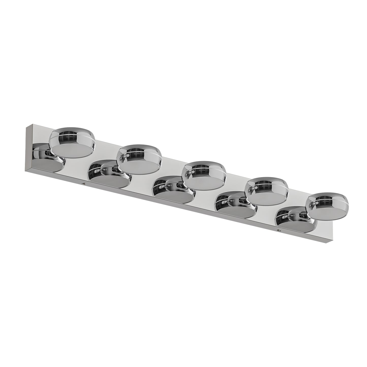 LED Bathroom Vanity Lights - 35in Modern Chrome Fixture