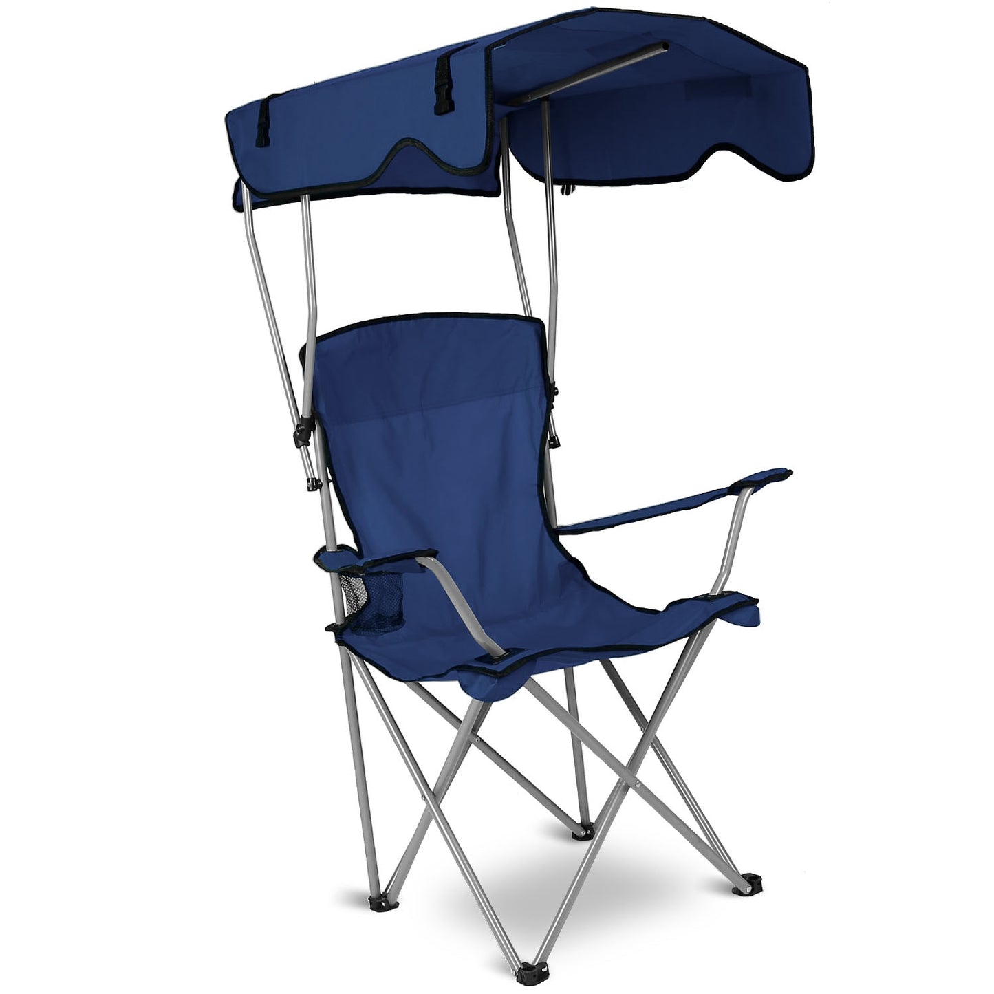 Foldable Canopy Camping Chair with Cup Holder - 330lbs Capacity