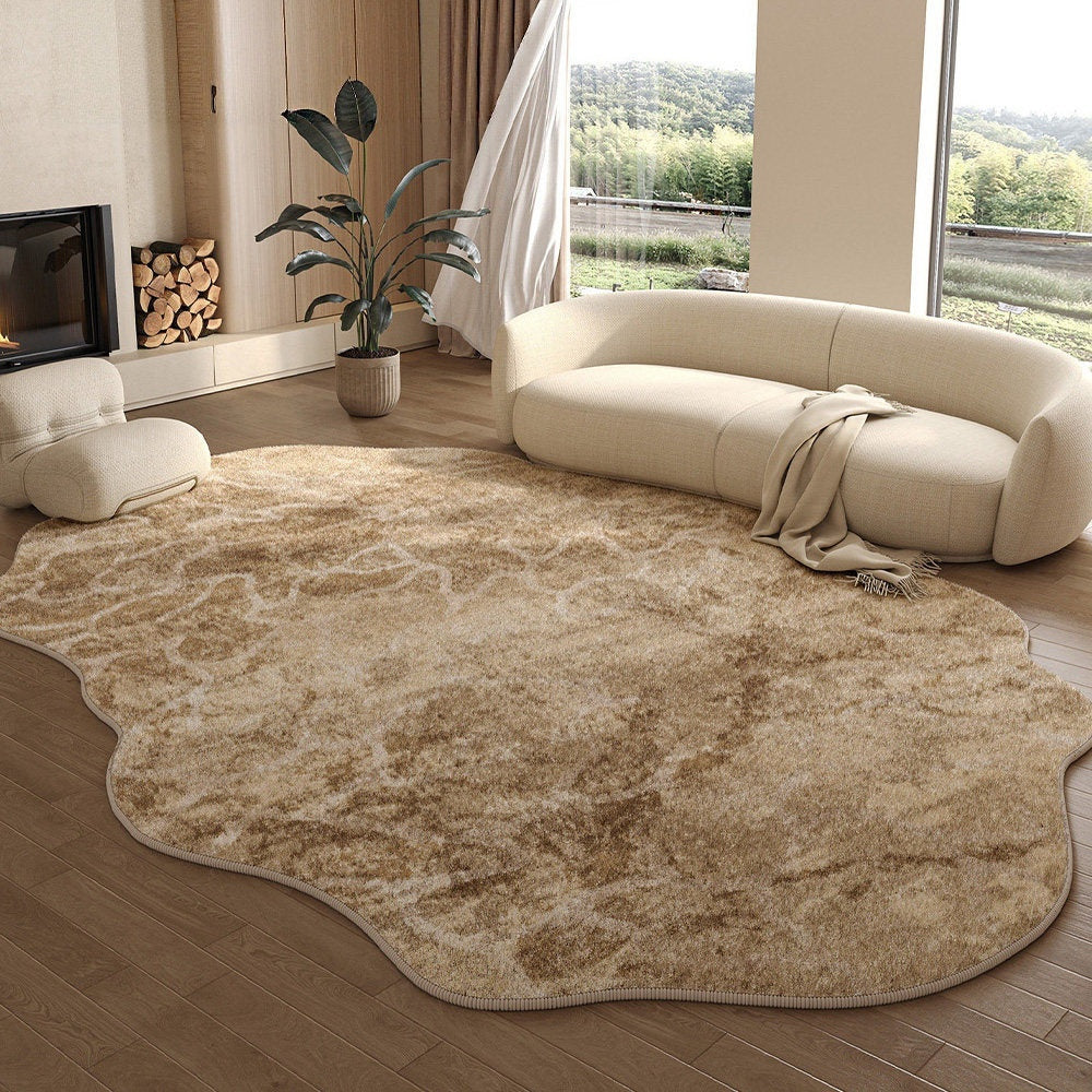 Irregular Shaped Cashmere-Like Water and Oil Absorbent Carpet for Living Room