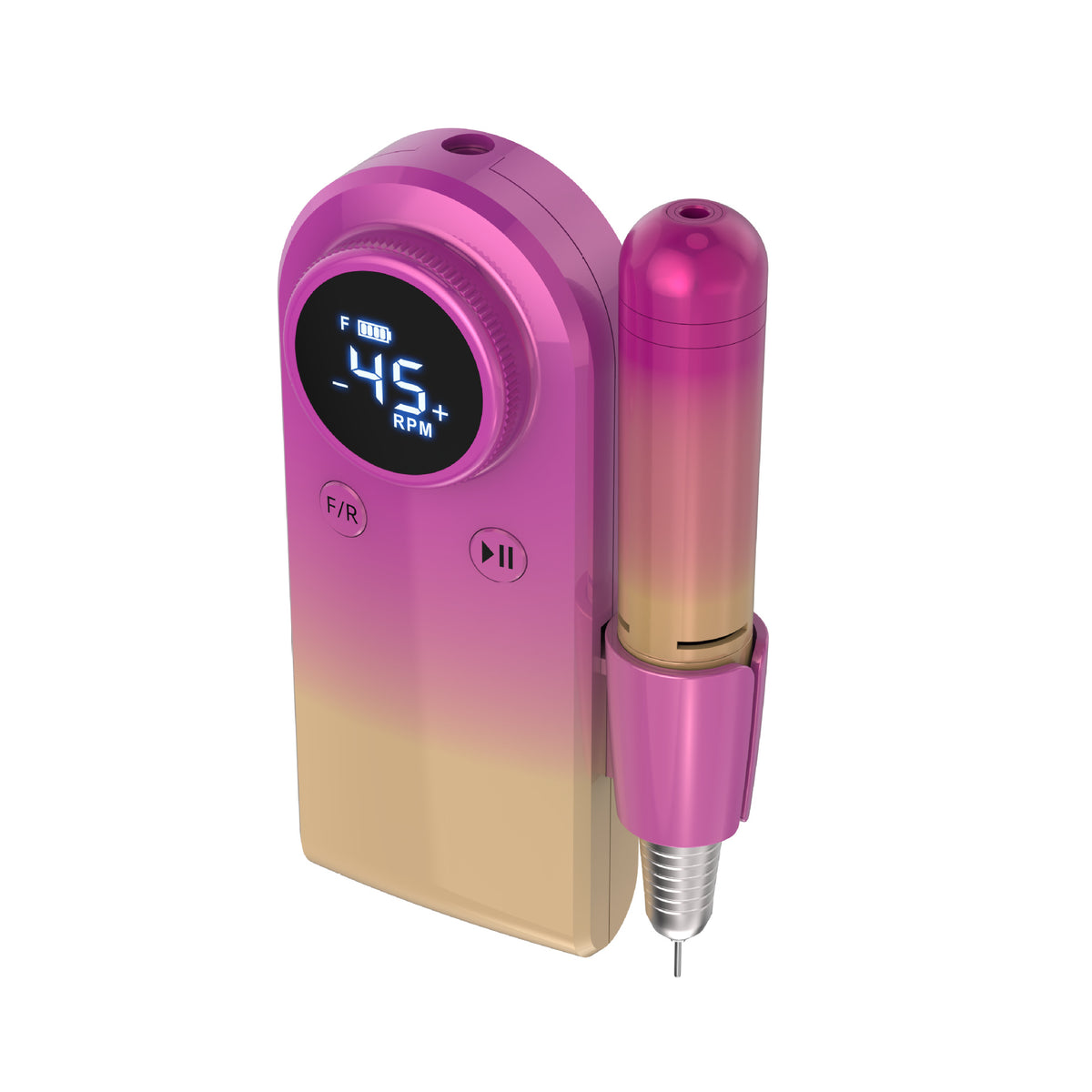 Rechargeable Portable Nail Sander with LED Display and Multiple Colors