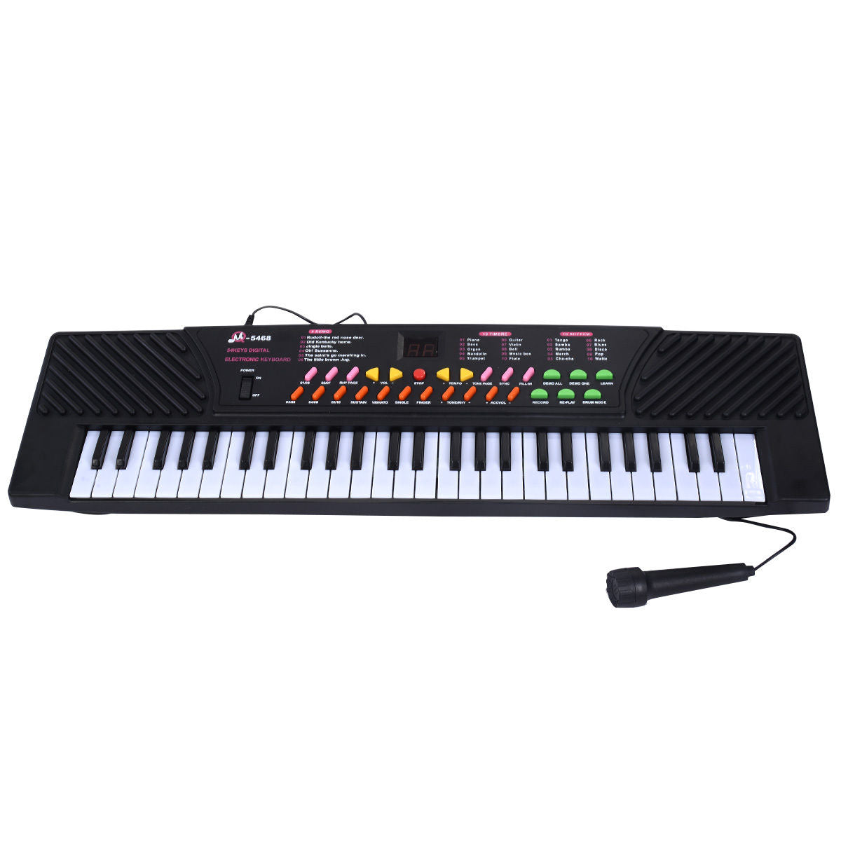54-Key Electronic Music Piano for Kids - Safe & Portable