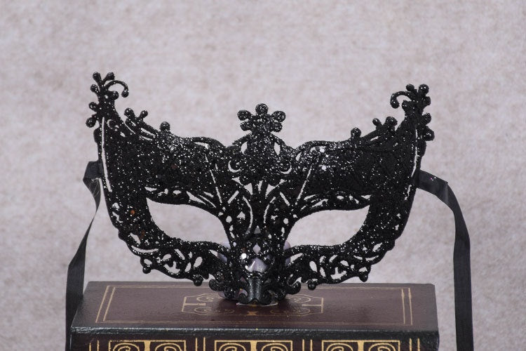 Gold Half Face Mask for Parties and Costumes - Bright Gold, Free Size