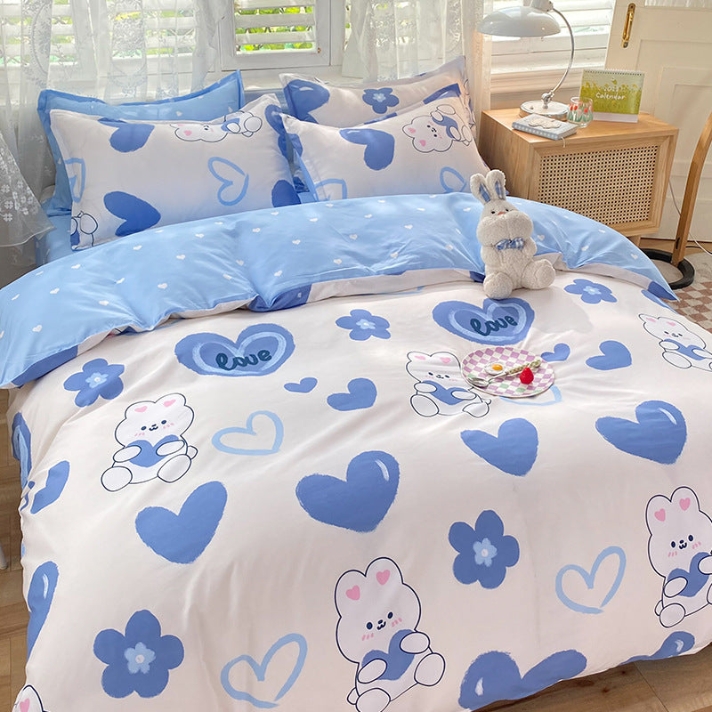Student Dormitory Single Duvet Cover Set - Autumn & Winter Bedding