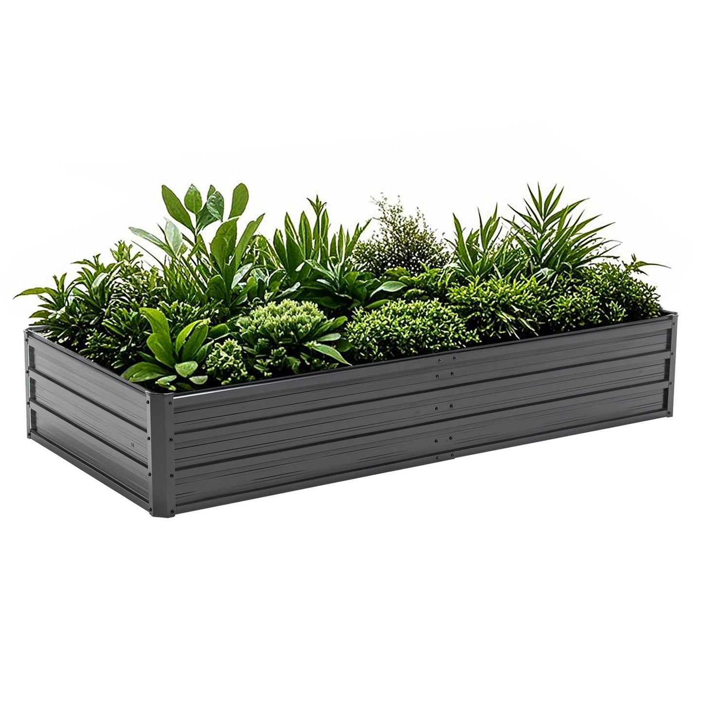 Galvanized Raised Garden Bed Kit for Vegetables Herbs and Fruits - Outdoor Planter