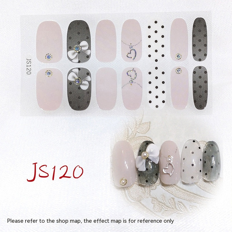 3D Crystal Nail Art Sticker Set - Crystal Glass Nail Film for Manicure