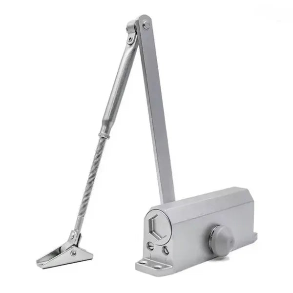 Hydraulic Door Closer Heavy Duty Auto-Close for Interior & Commercial Use Adjustable Spring Mechanism