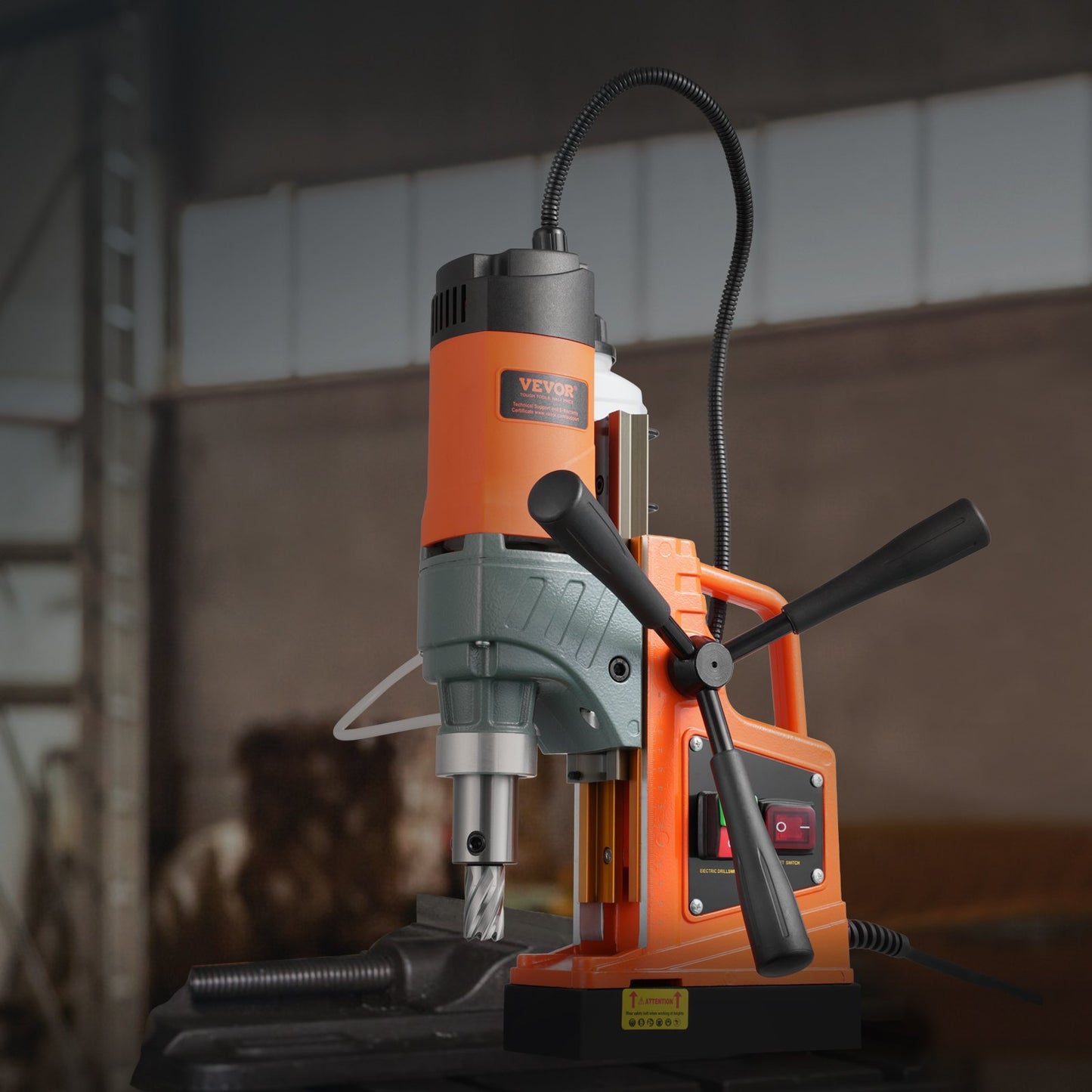 Portable Electric Magnetic Drill - 1450W, 850 RPM for Home Improvement