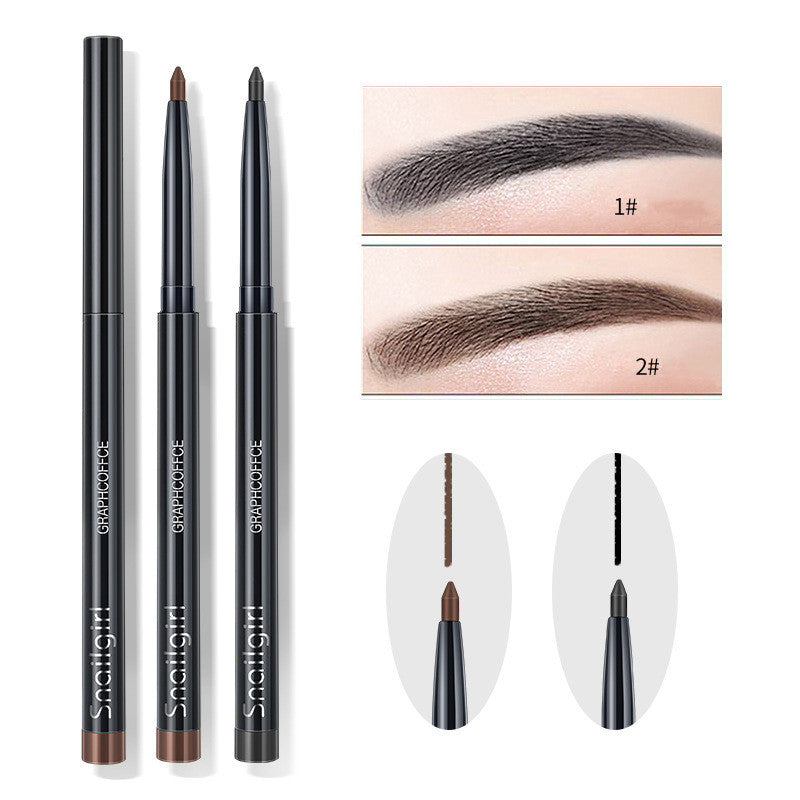 Auto-Rotating Eyebrow Pencil and Eyeliner Pen Set for Precise Makeup - 12 pcs