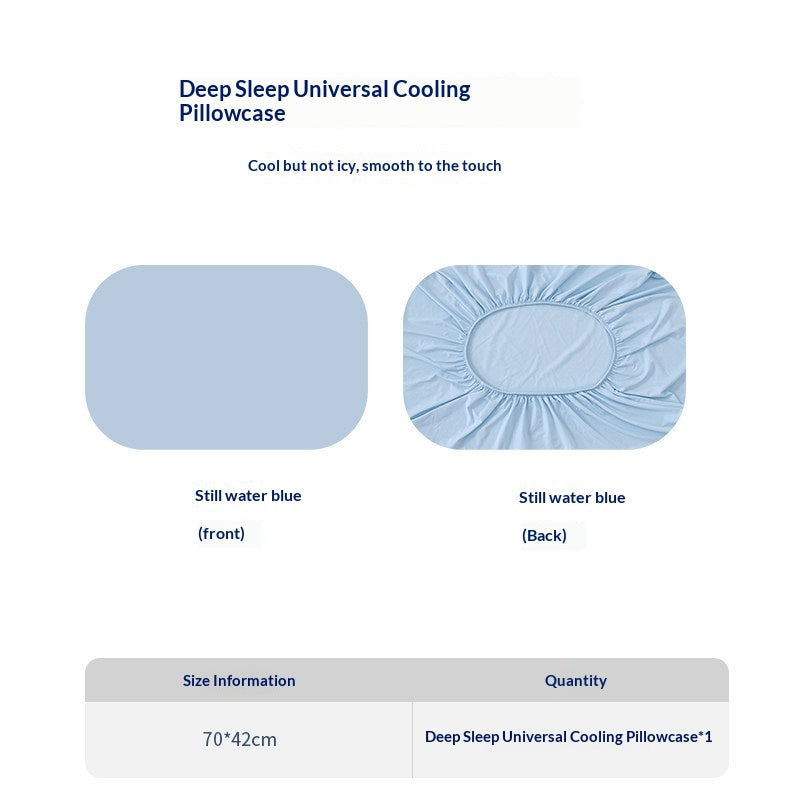 Summer Memory Foam Pillow Covers Ice-Cold Cooling Cushion Protectors