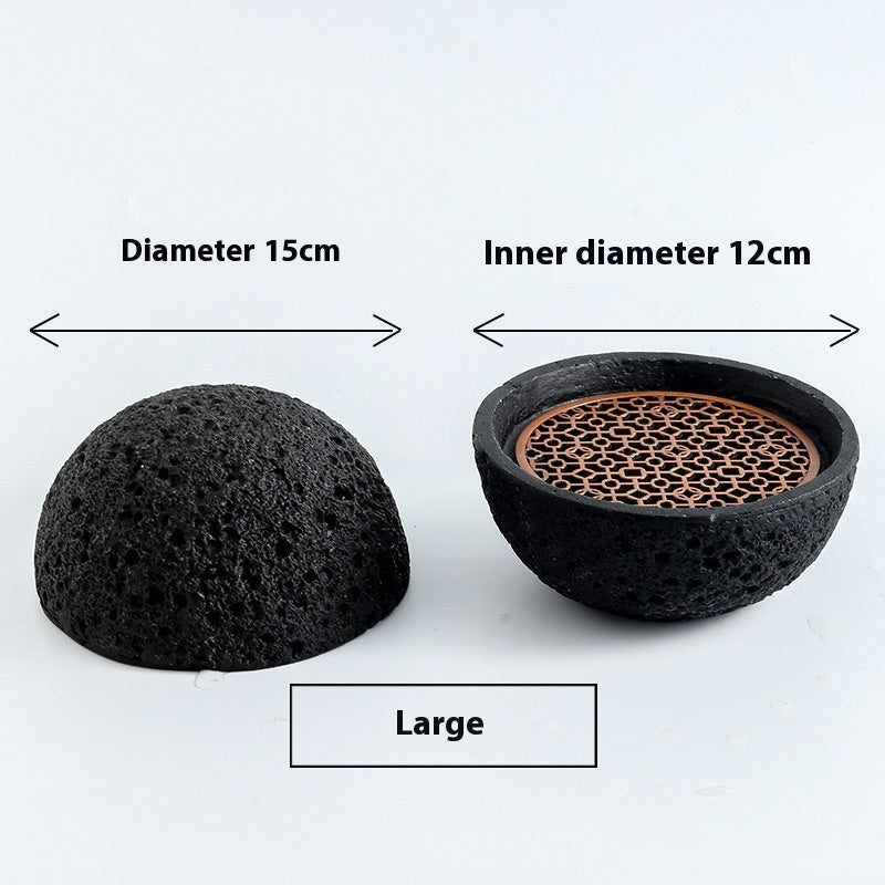 Creative Round Smoked Cup - Black Tableware for Kitchen & Dining