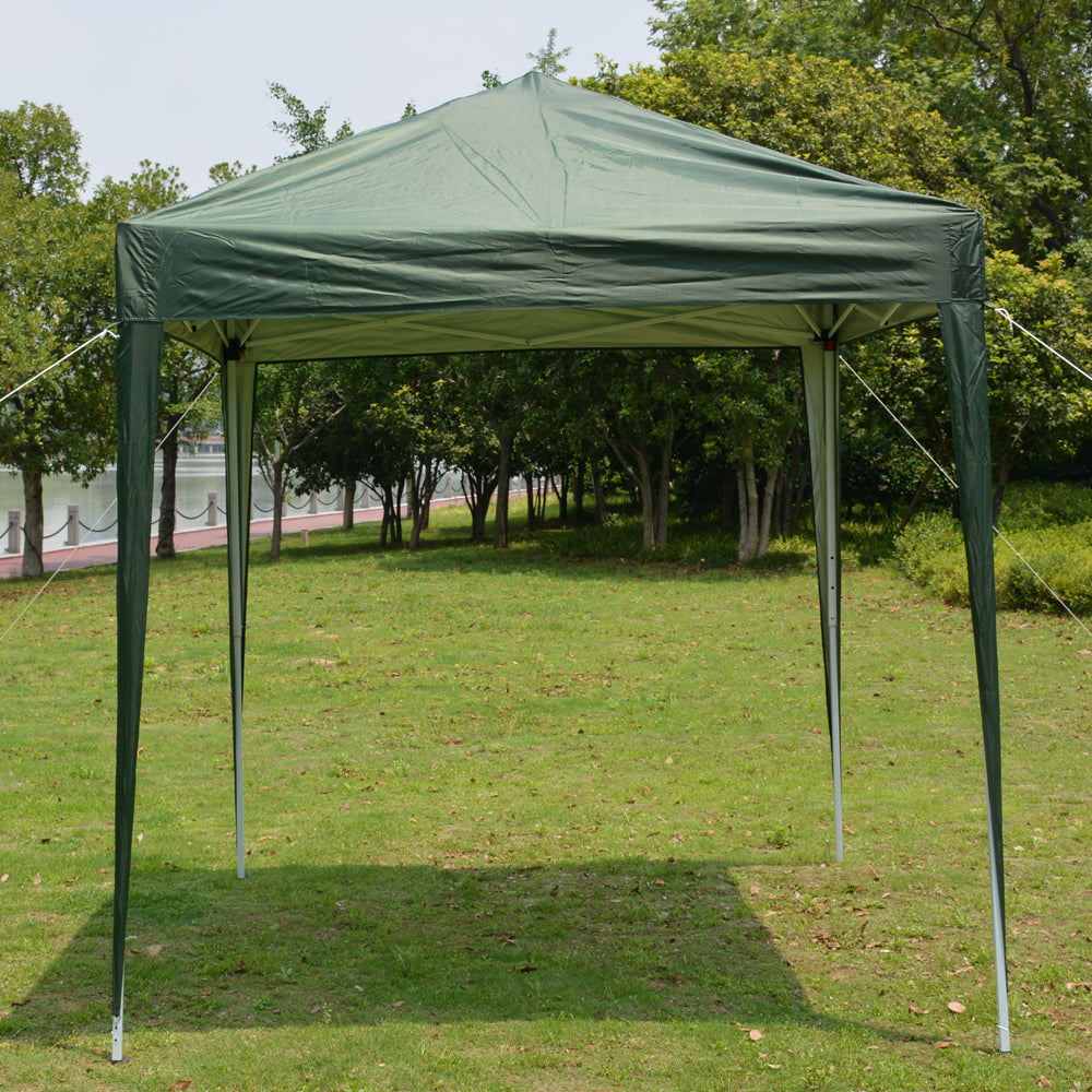 Green Waterproof Folding Tent - 2x2m for Outdoor Events