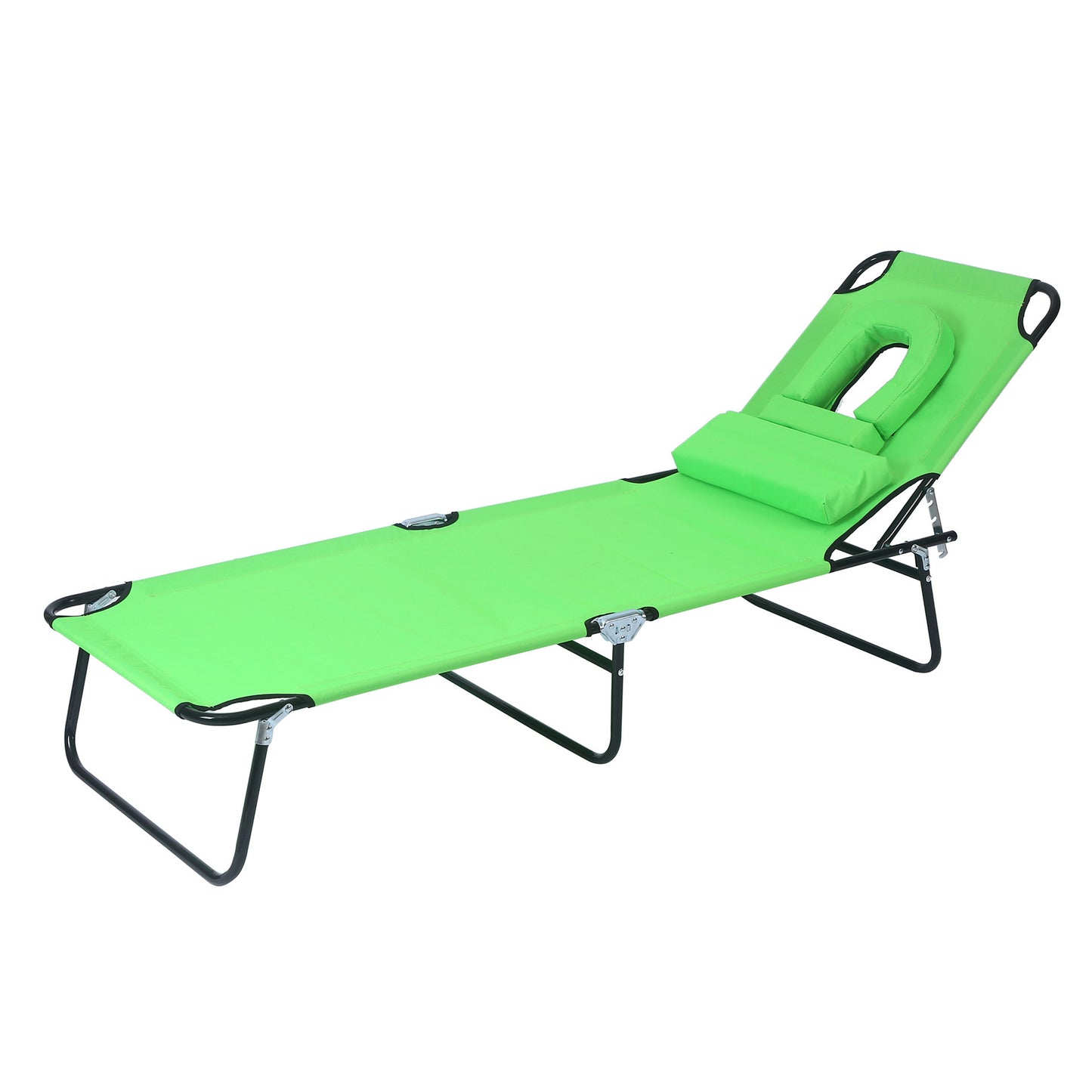 Multifunctional Folding Bed with Detachable Pillow for Office and Beach Use