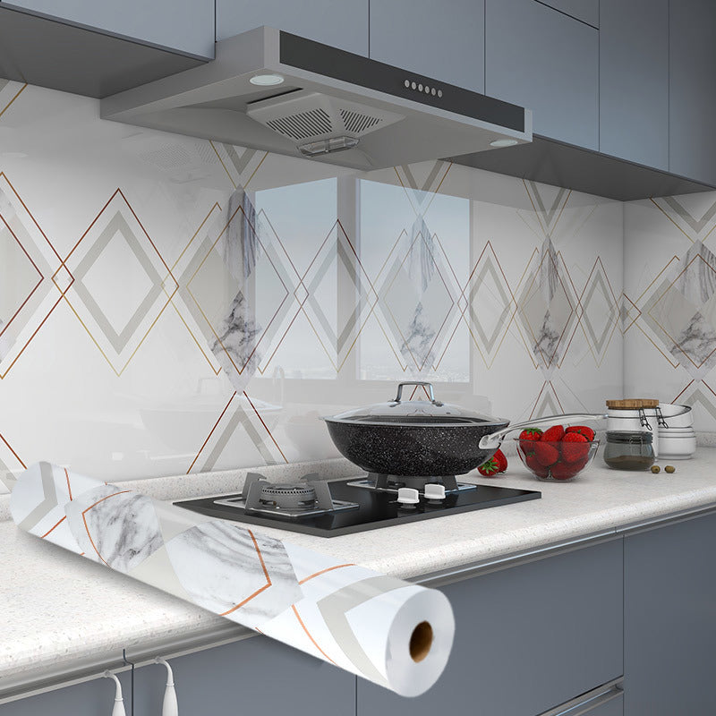 Self-Adhesive Waterproof Kitchen Sticker Set - Thickening Oil-Proof Wall Decals
