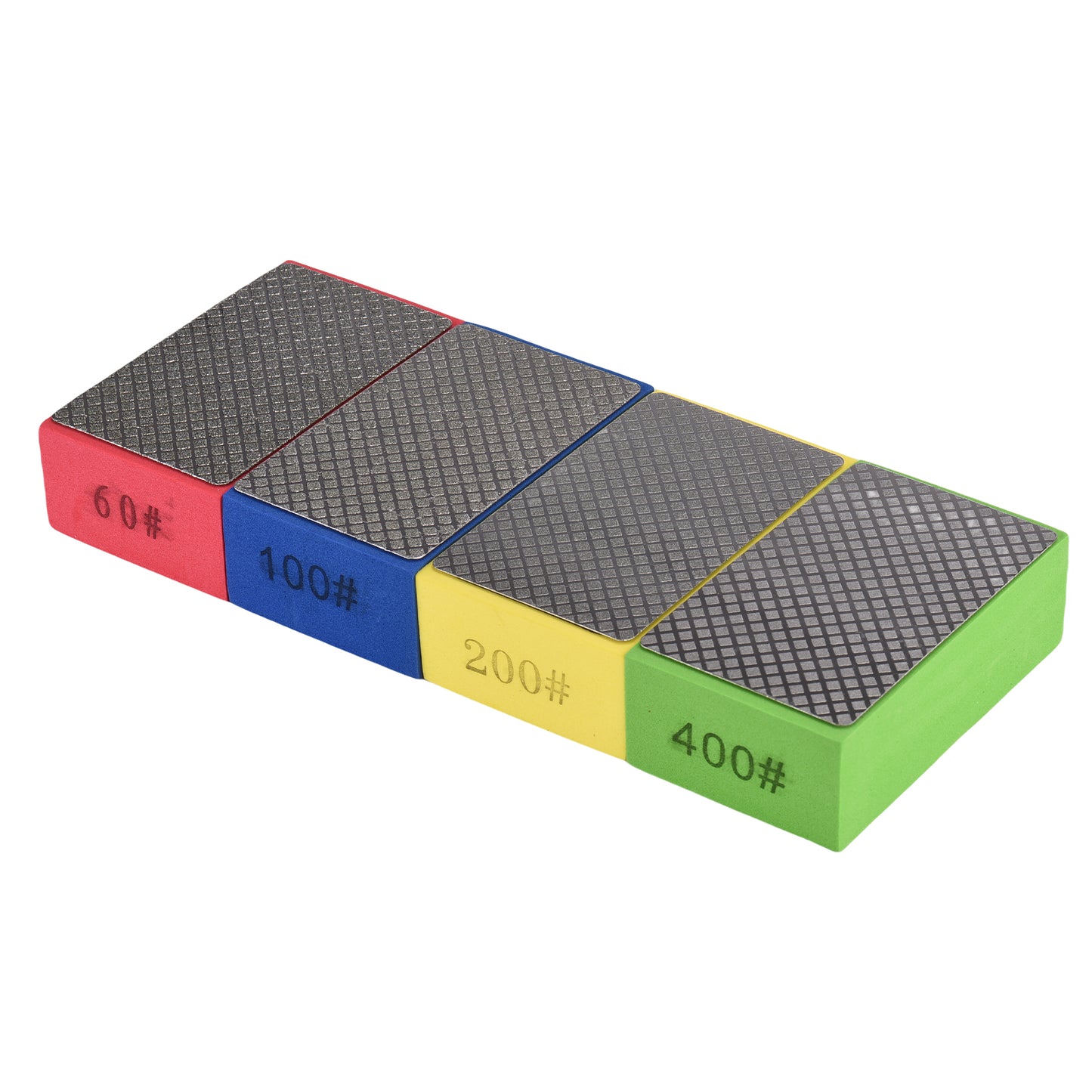 Diamond Hand Polishing Pads Set for Glass, Stone, Metal, Wood - Reusable Abrasive Sanding Blocks