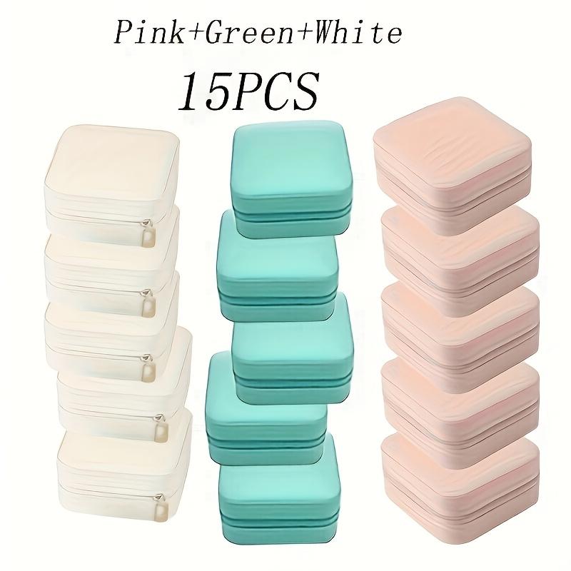 15-Piece Set High-Quality Mini Portable PU Leather Travel Jewelry Box