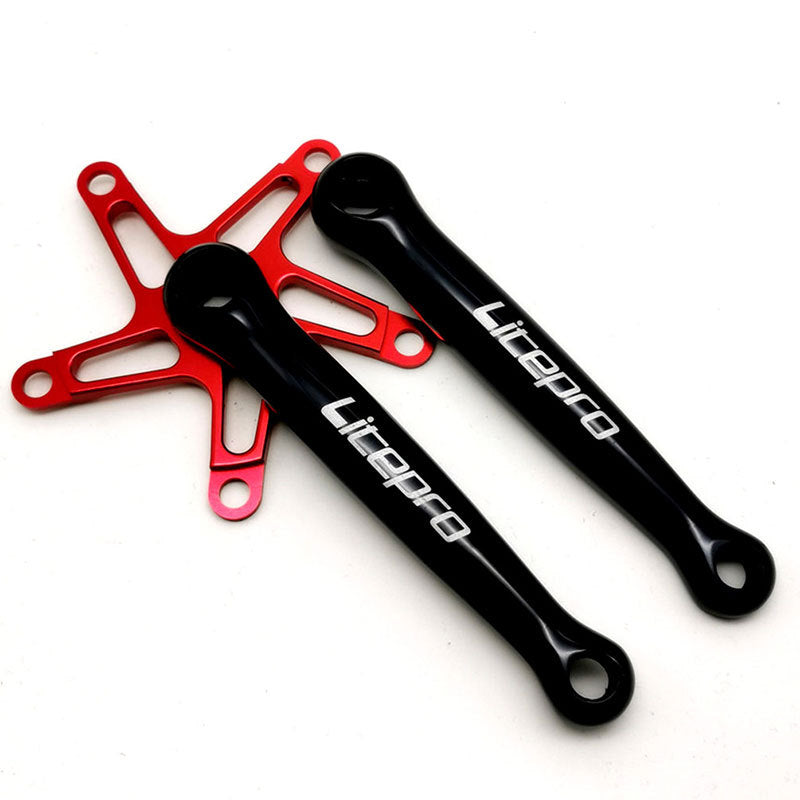 Ultra-Light Folding Bicycle Crankset - Square Hole Aluminum Alloy Bike Part