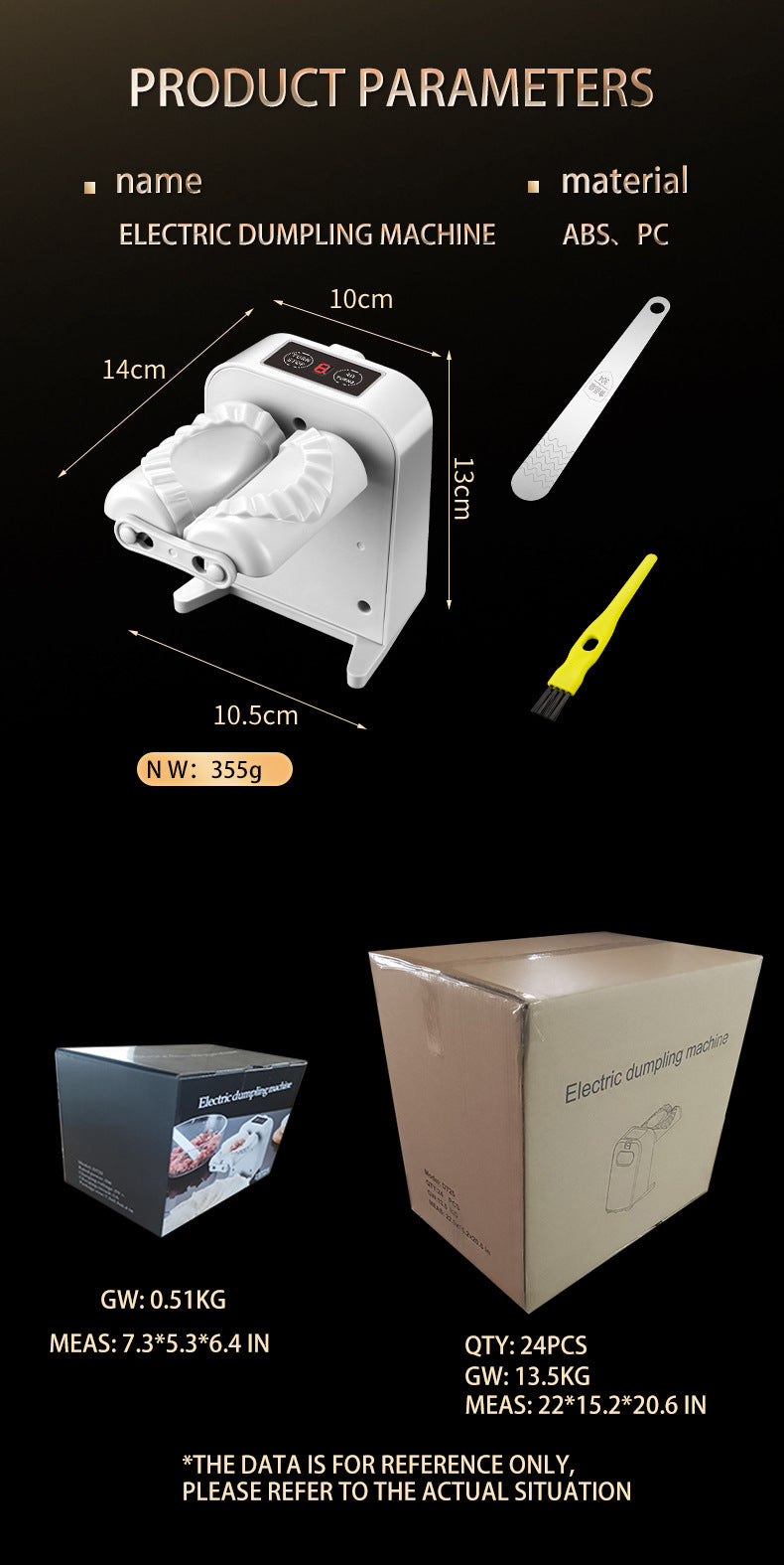 Automatic Dumpling Maker Machine - Easy Kitchen Dumpling Tool, White