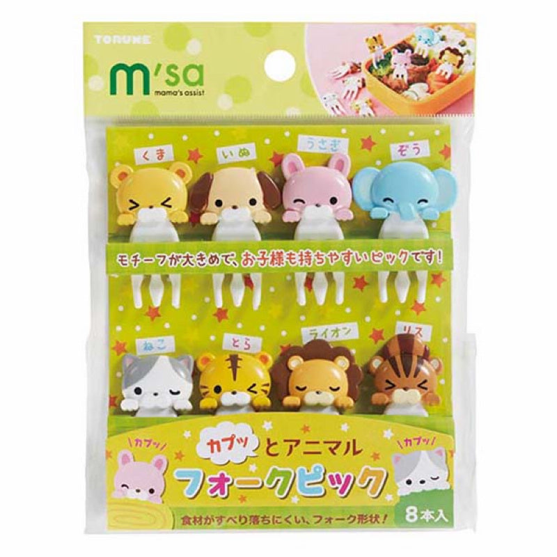 Children's Fruit-Shaped Bento Fork Set - Cute Animal & Character Styles