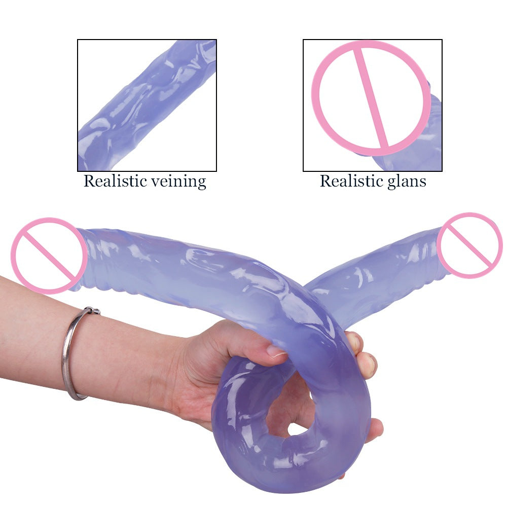 55cm Double-Headed Female Toy - PVC Lengthened Adult Supplies, Multiple Colors
