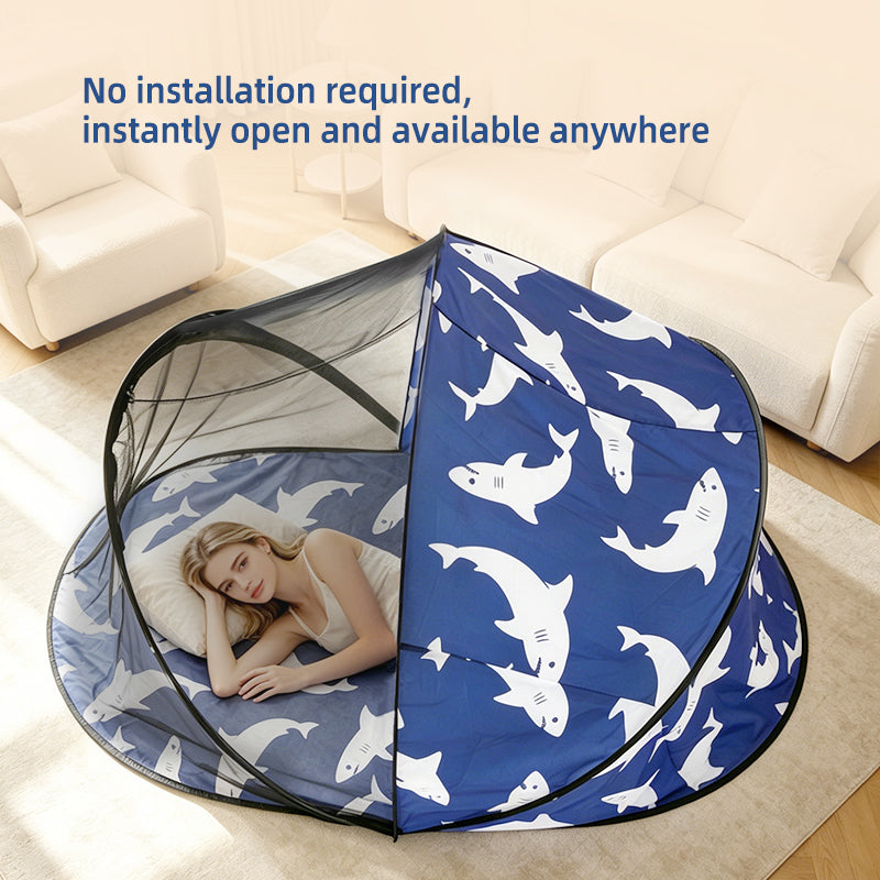 Enclosed Folding Mosquito Net Tent for Outdoors & Travel - All-Around Protection